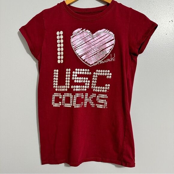 NCAA USC Gamecock t shirt girls size M - Picture 1 of 6
